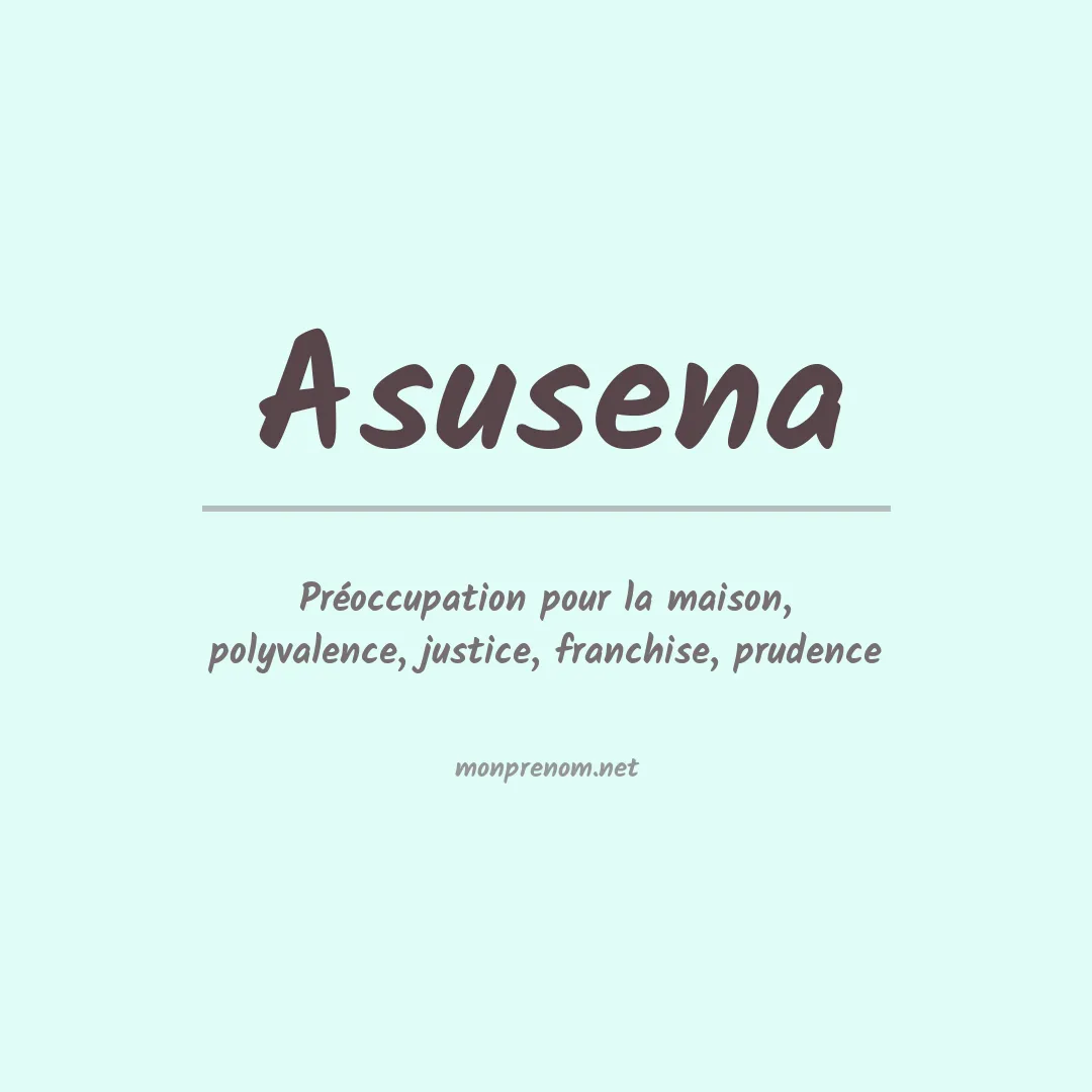 Signification du prénom Asusena