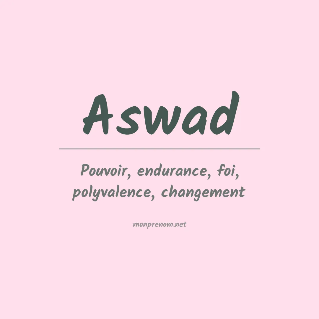 Prénom Aswad