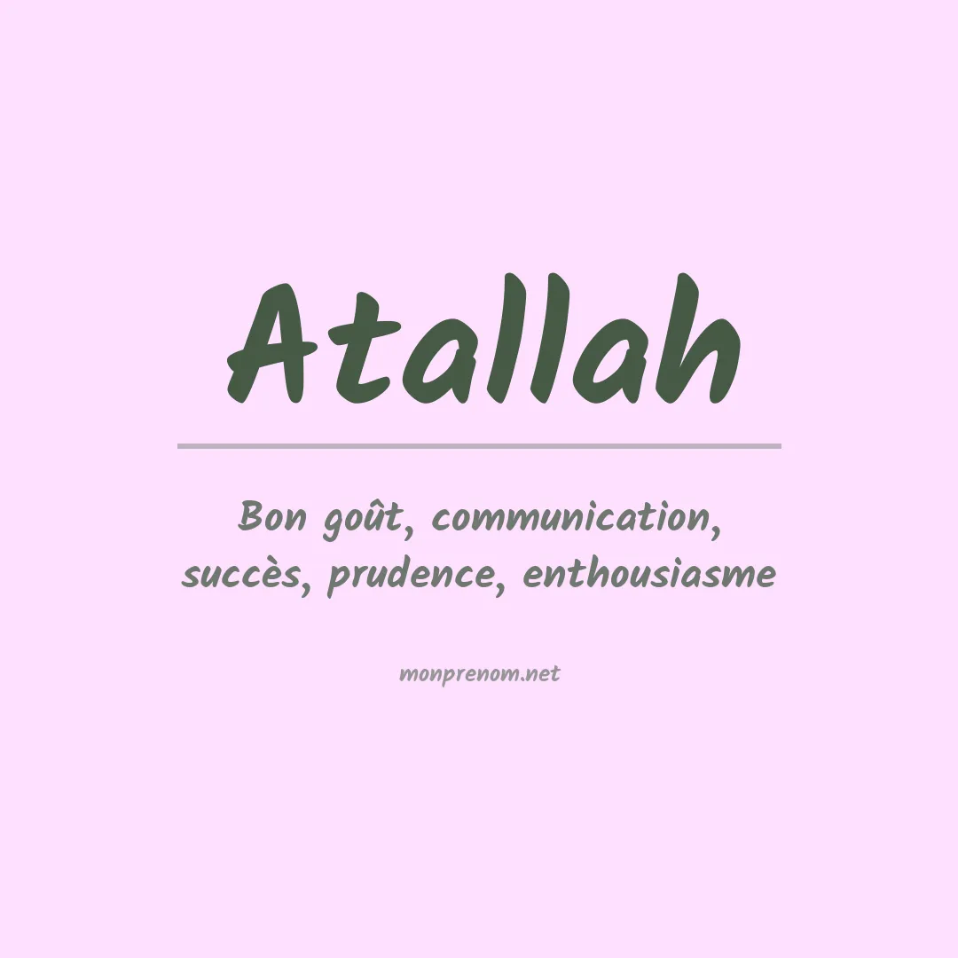 Prénom Atallah