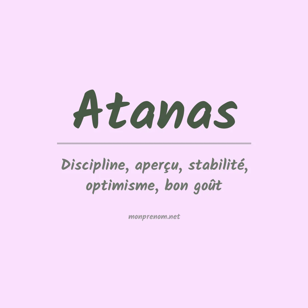 Signification du prénom Atanas