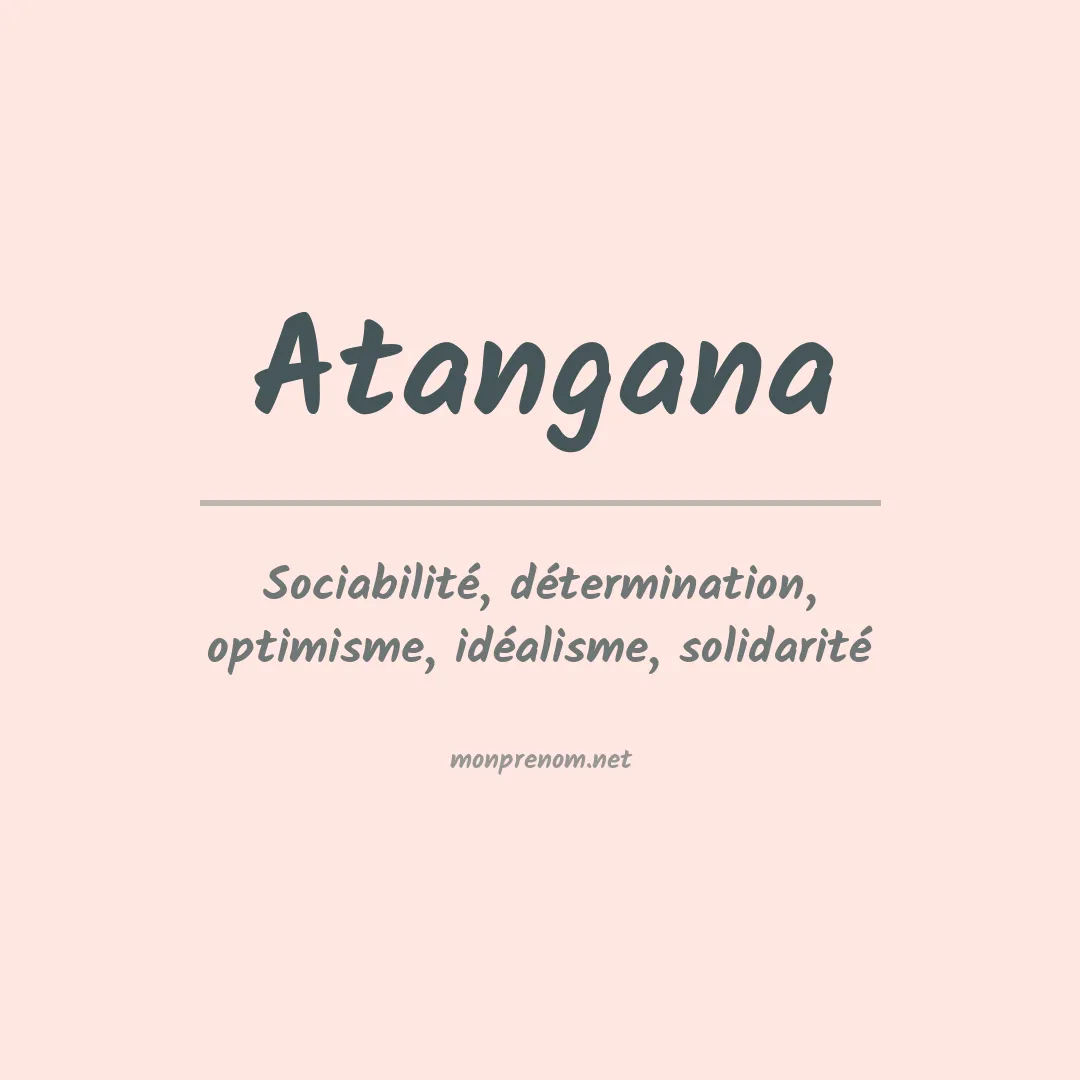 Signification du prénom Atangana