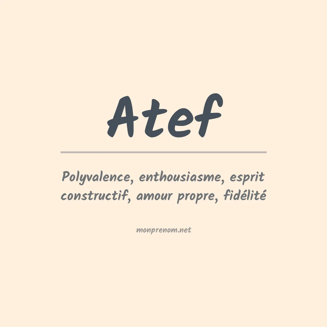 Prénom Atef