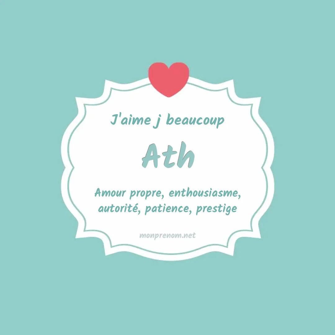 J'aime beaucoup Ath