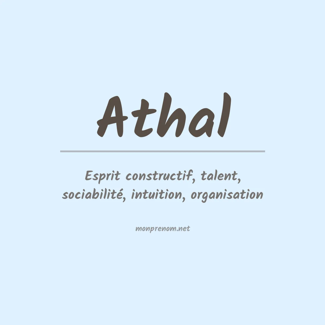 Signification du prénom Athal