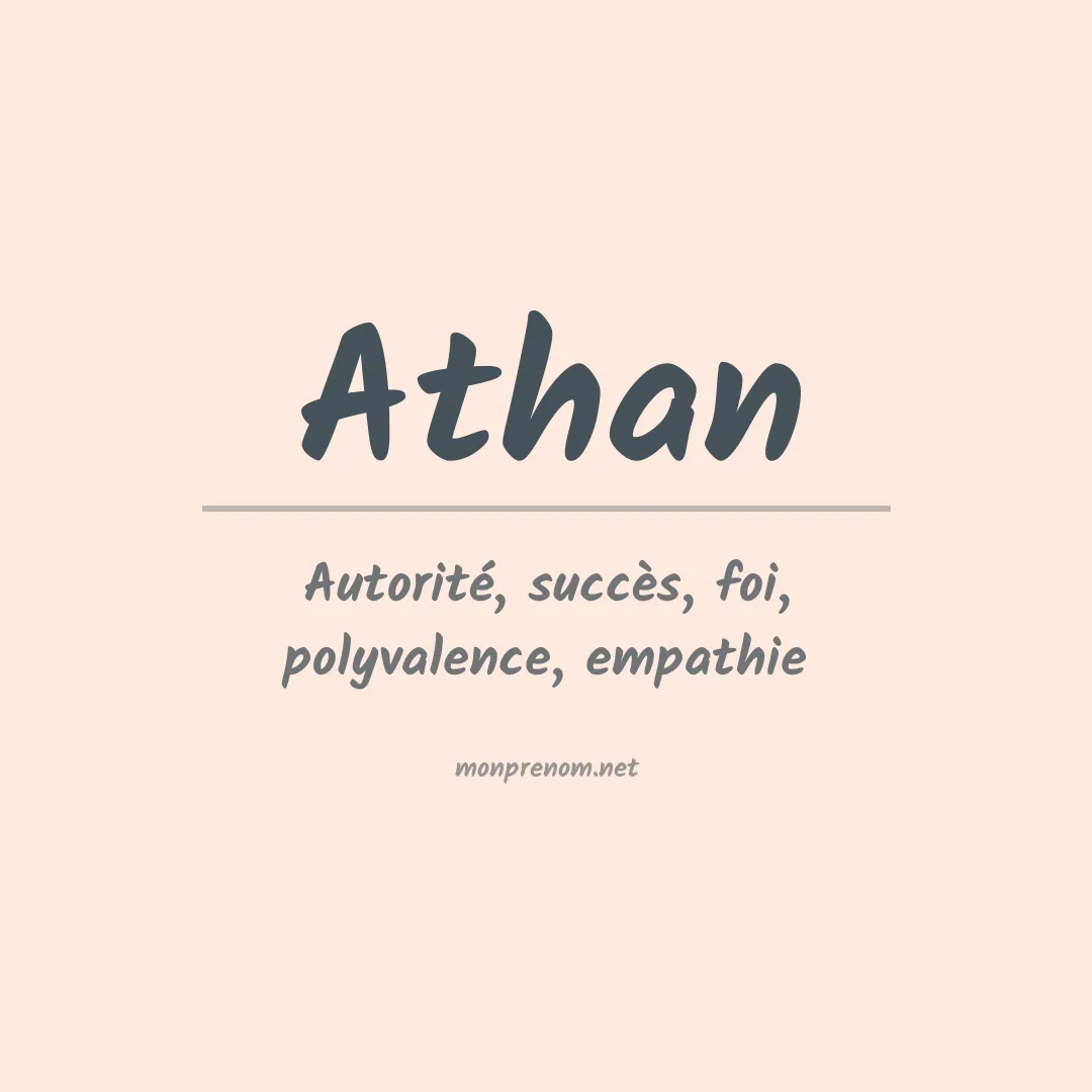 Prénom Athan