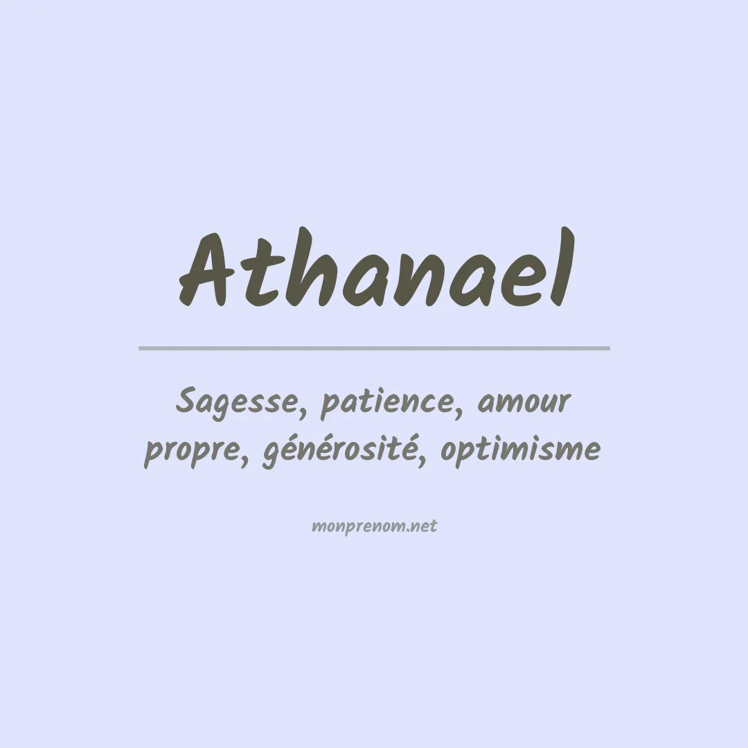 Signification du prénom Athanael