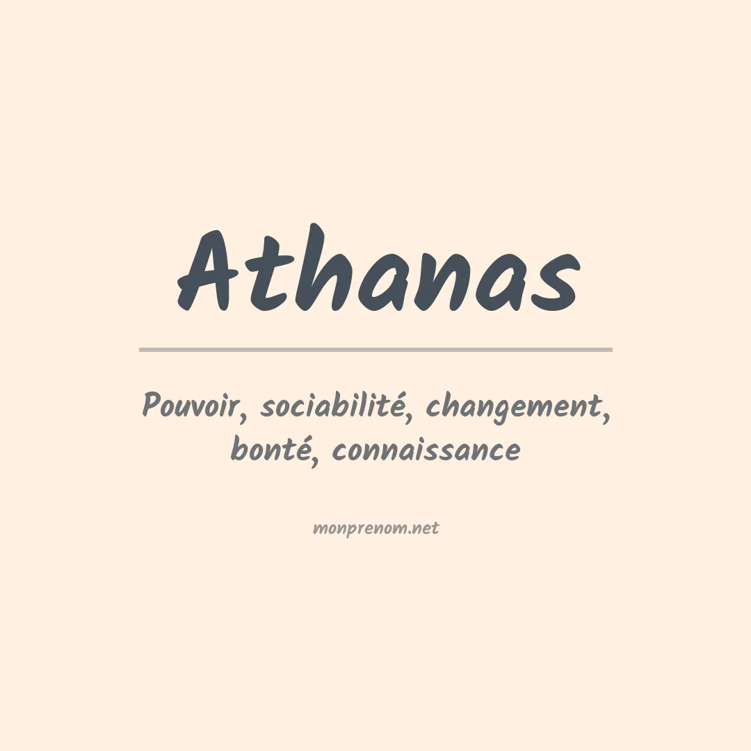 Prénom Athanas