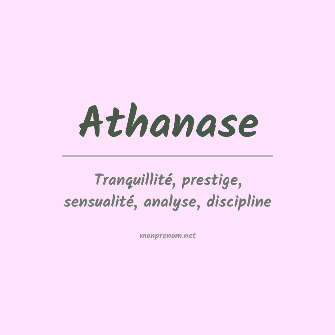 Prénom Athanase