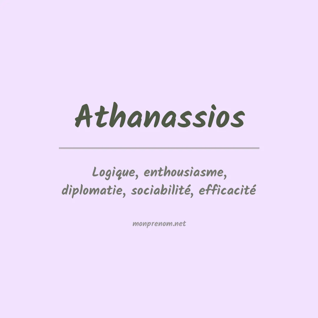 Signification du prénom Athanassios