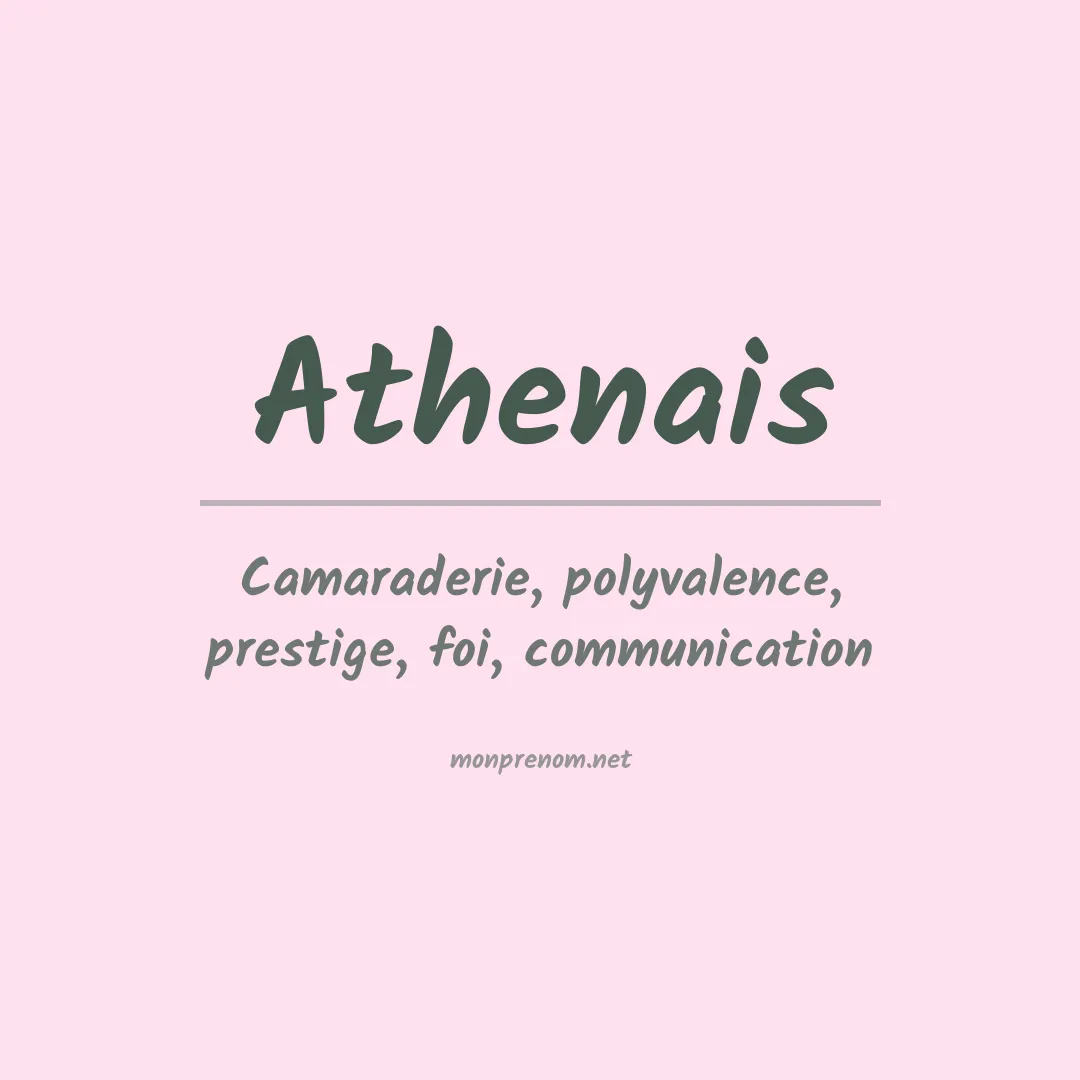 Signification du prénom Athenais