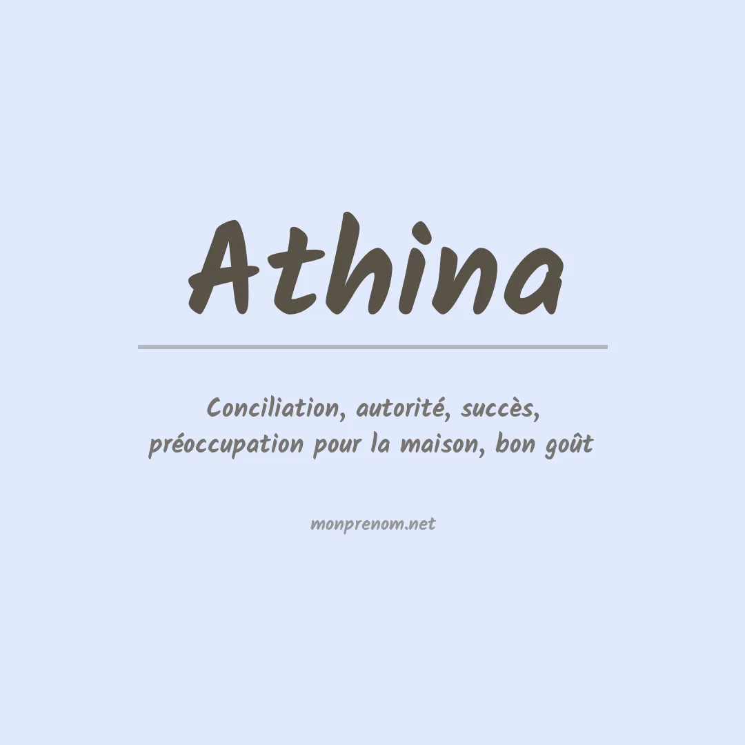Prénom Athina