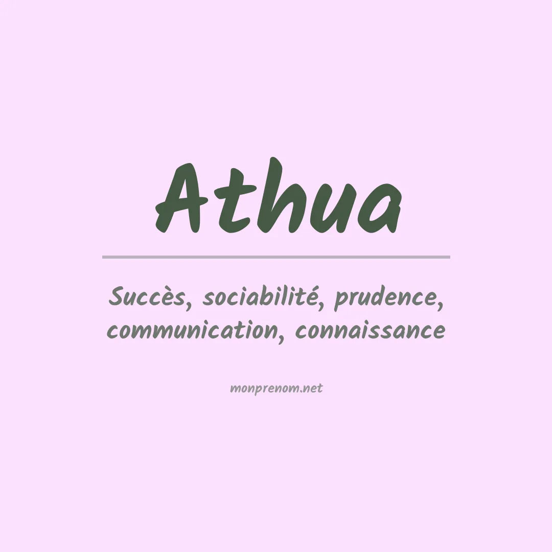 Signification du prénom Athua