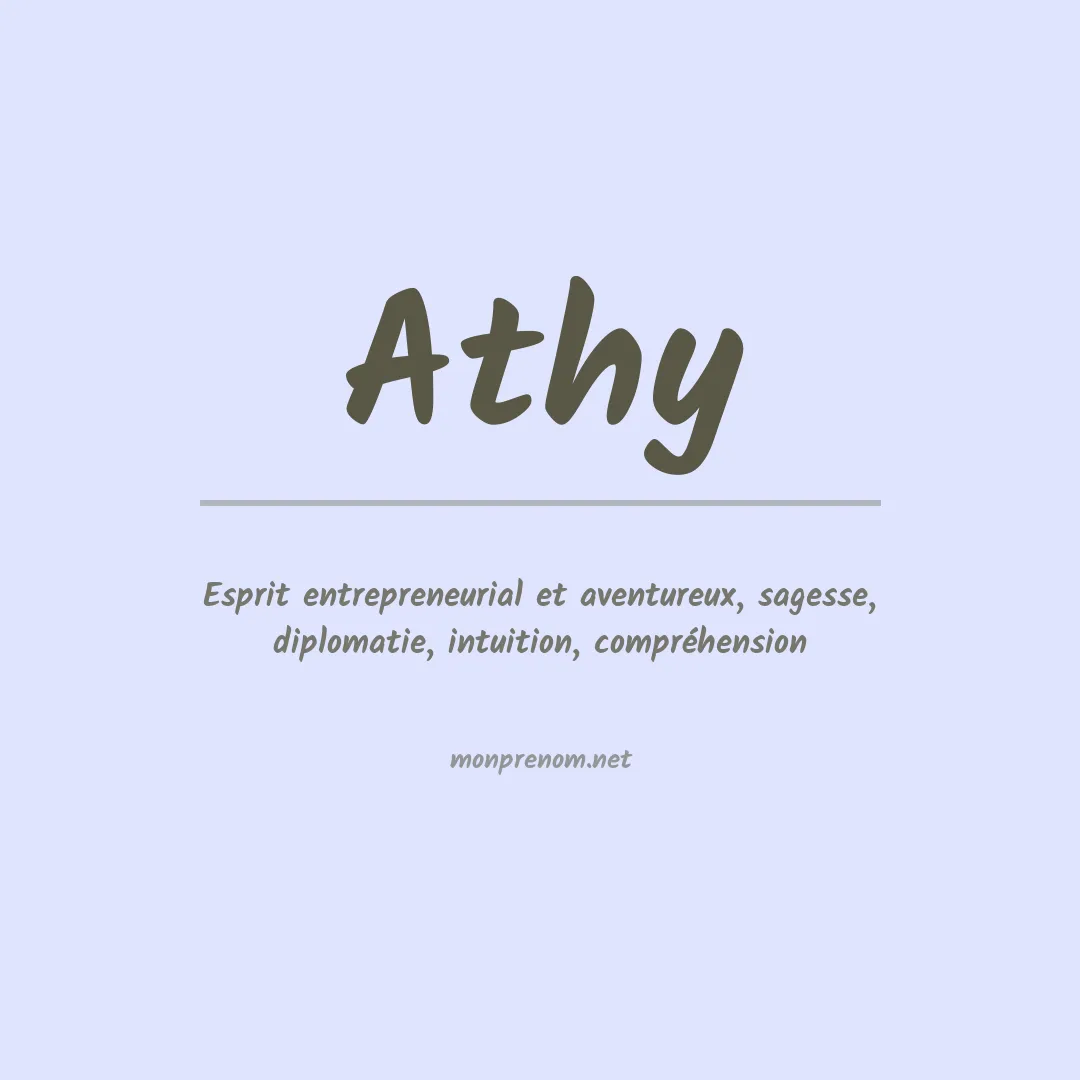 Prénom Athy