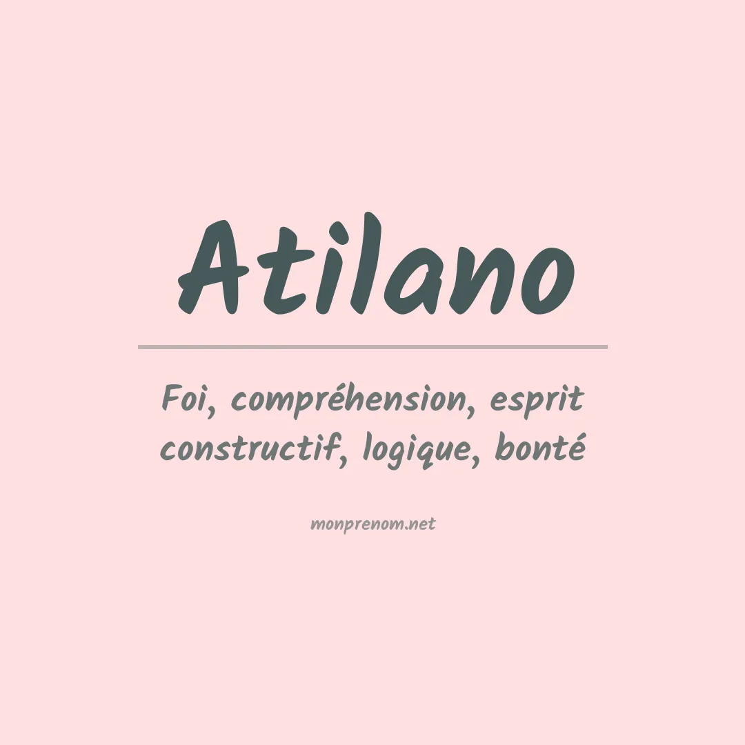 Prénom Atilano