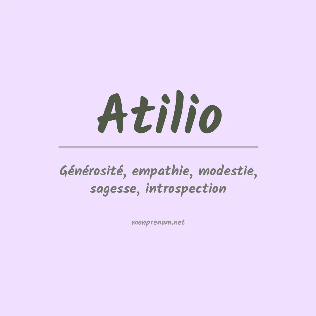 Prénom Atilio