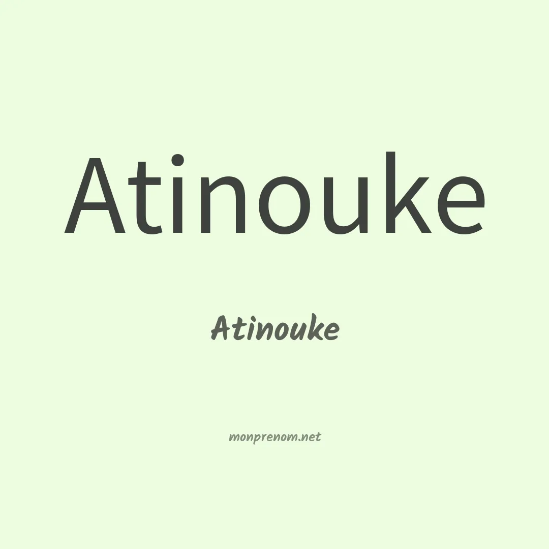 Atinouke en chinois