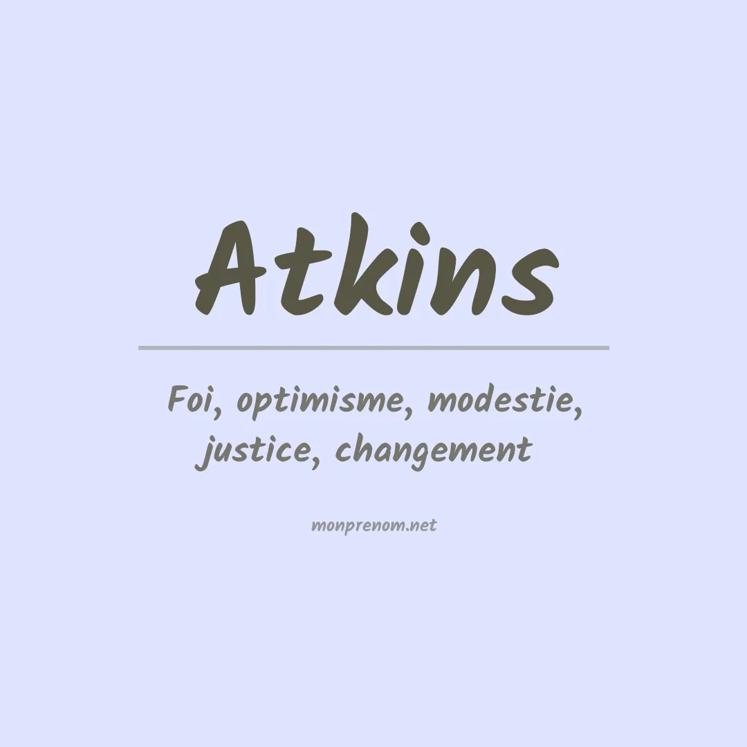 Prénom Atkins