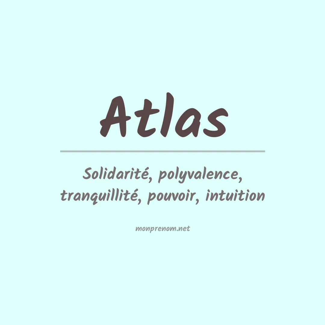 Prénom Atlas