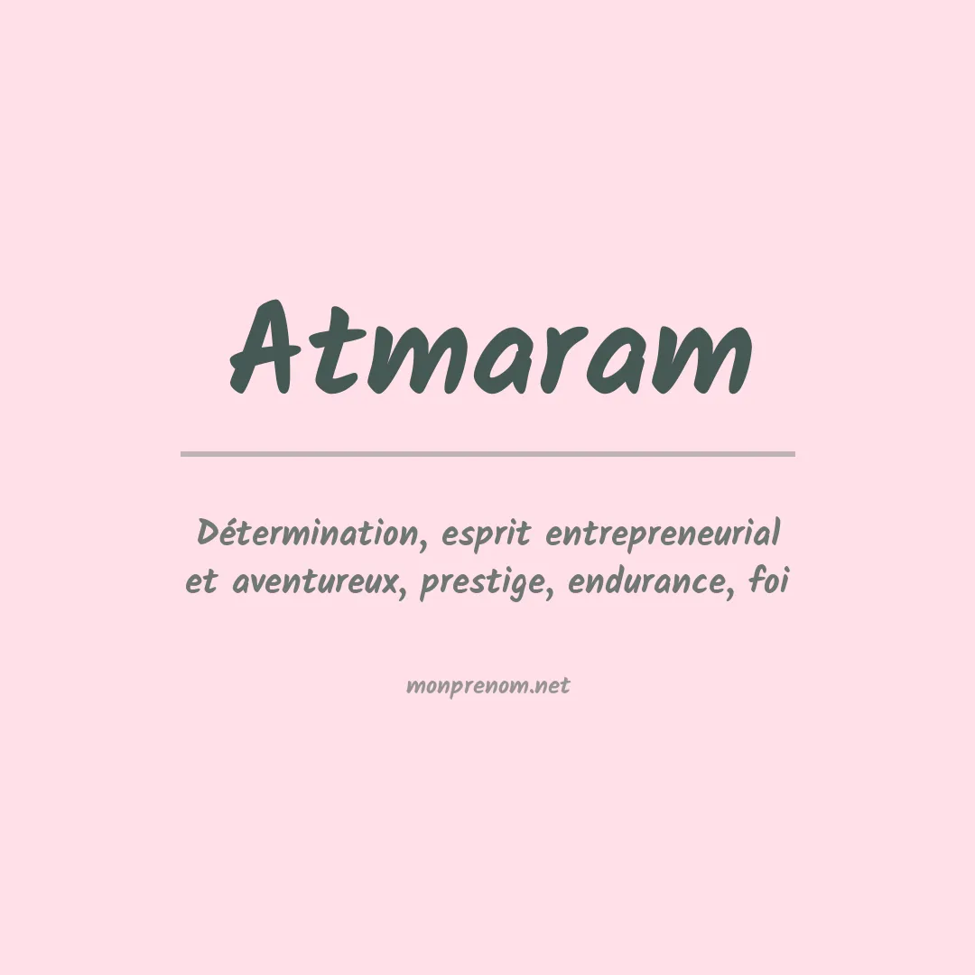 Prénom Atmaram