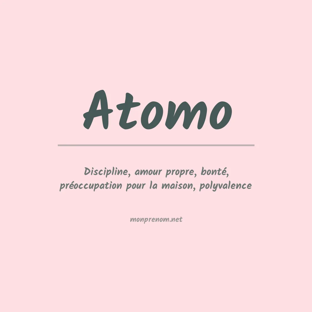 Signification du prénom Atomo