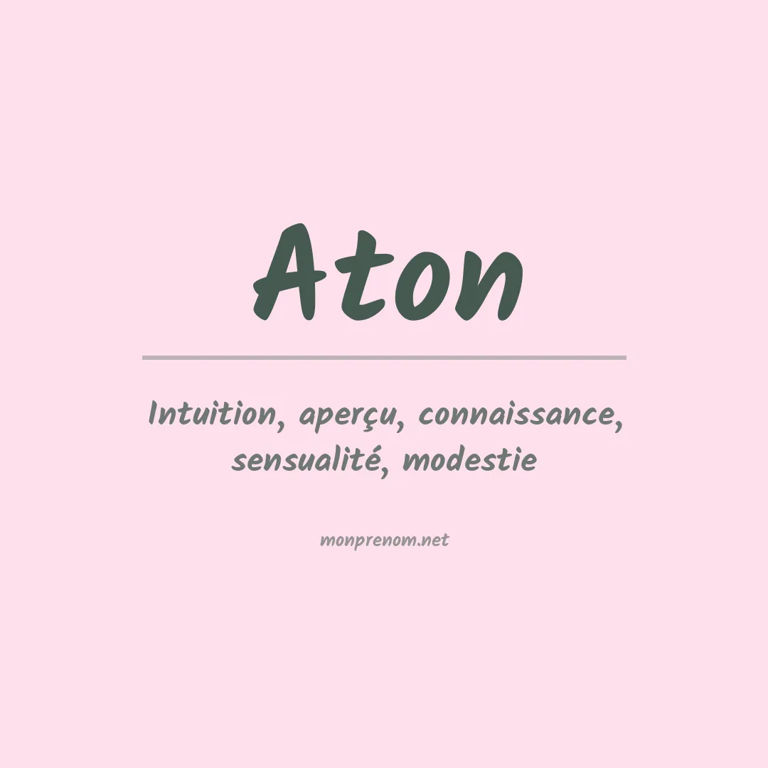 Prénom Aton