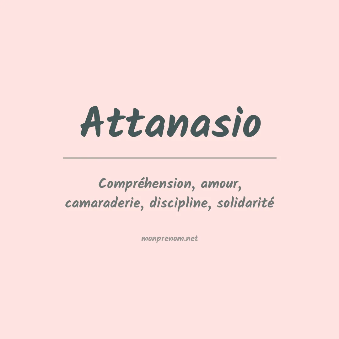 Prénom Attanasio