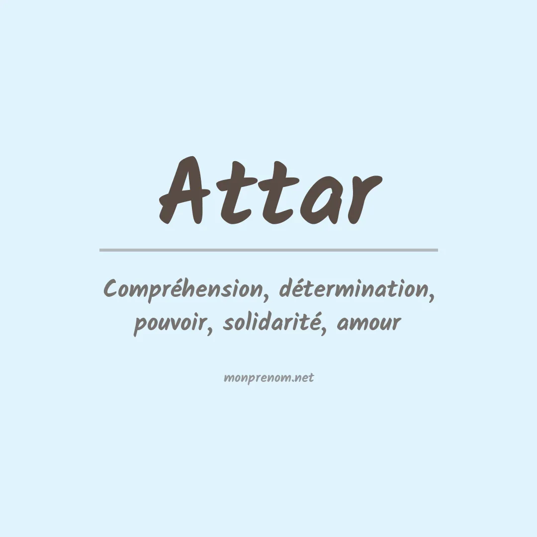 Prénom Attar