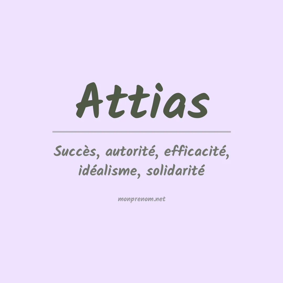 Prénom Attias