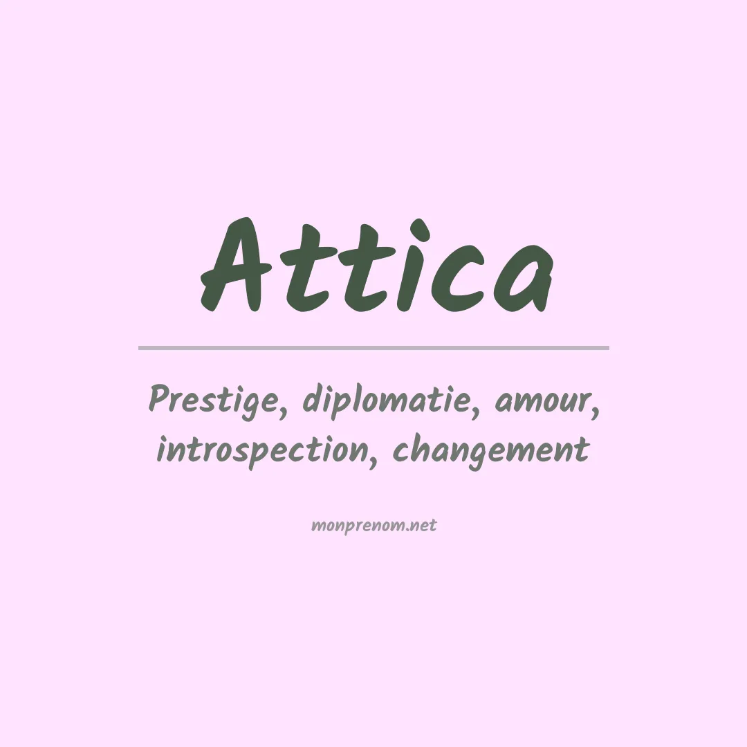 Prénom Attica