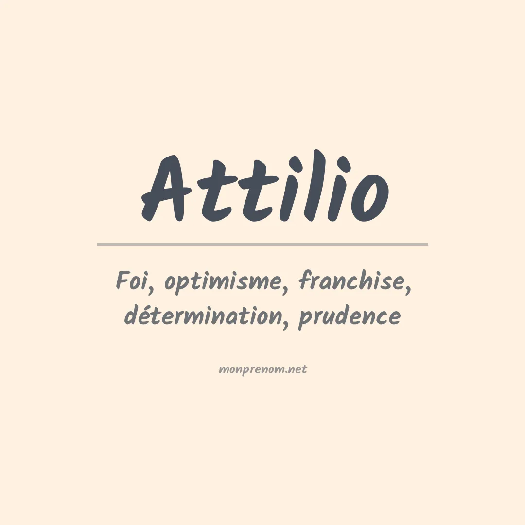 Prénom Attilio
