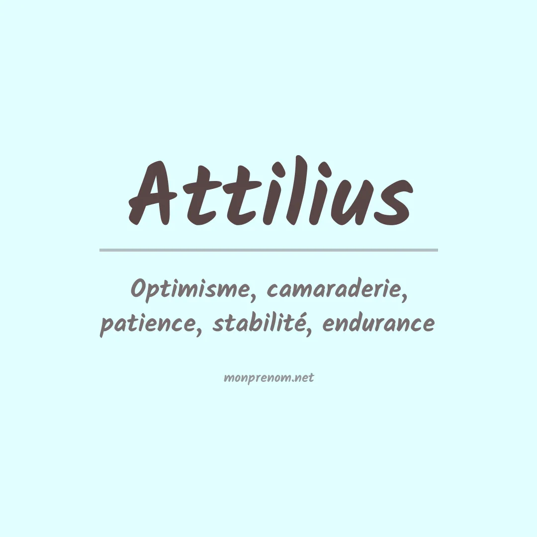 Prénom Attilius