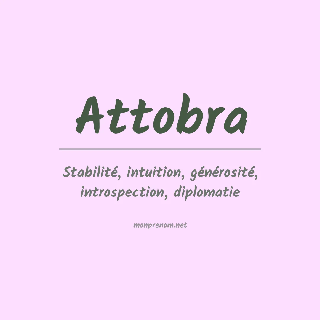 Prénom Attobra