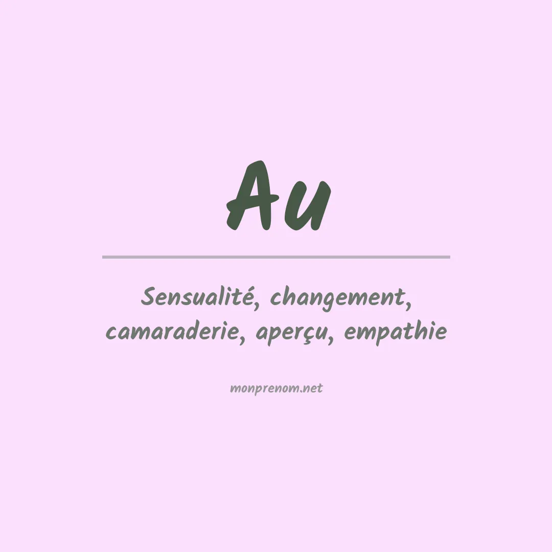 Prénom Au