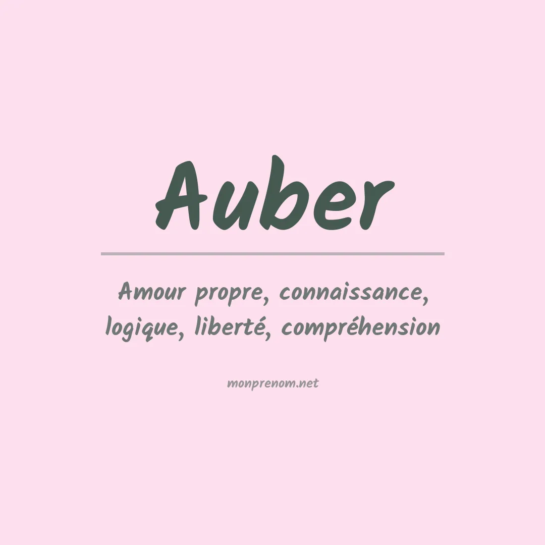 Prénom Auber