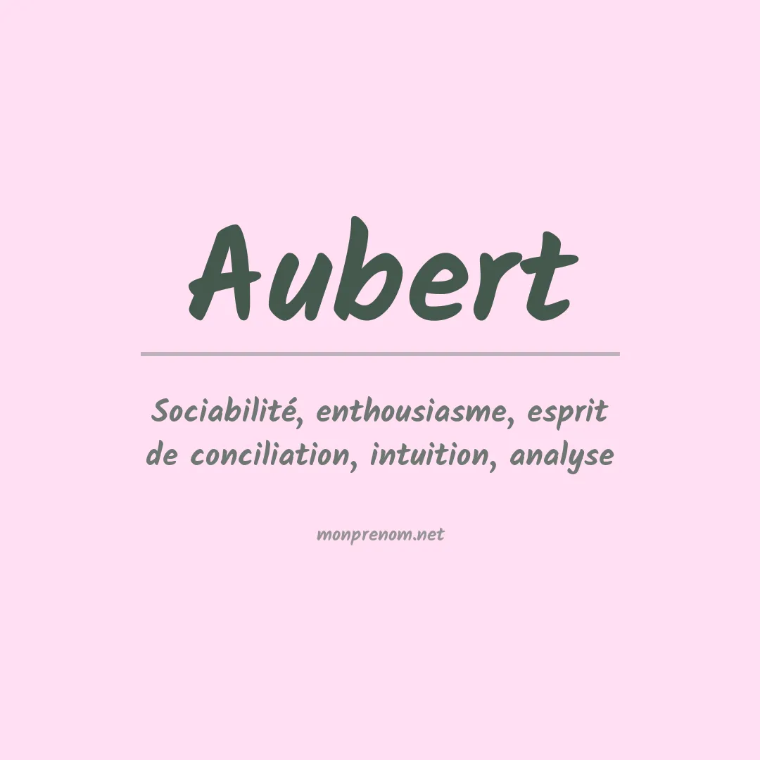 Prénom Aubert