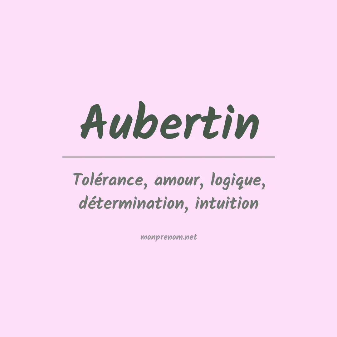 Prénom Aubertin