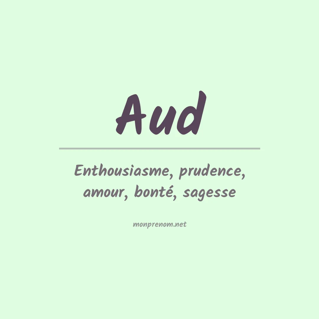 Prénom Aud