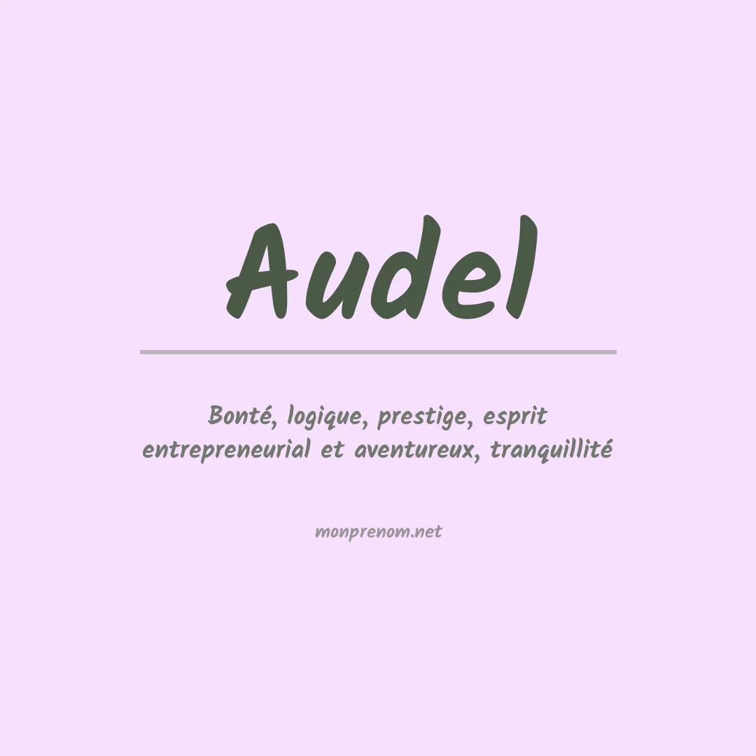 Prénom Audel