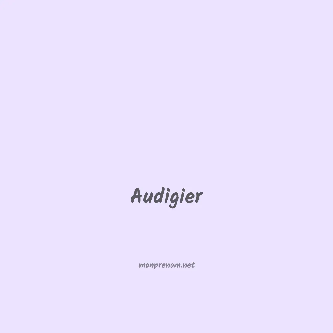 Audigier en chinois