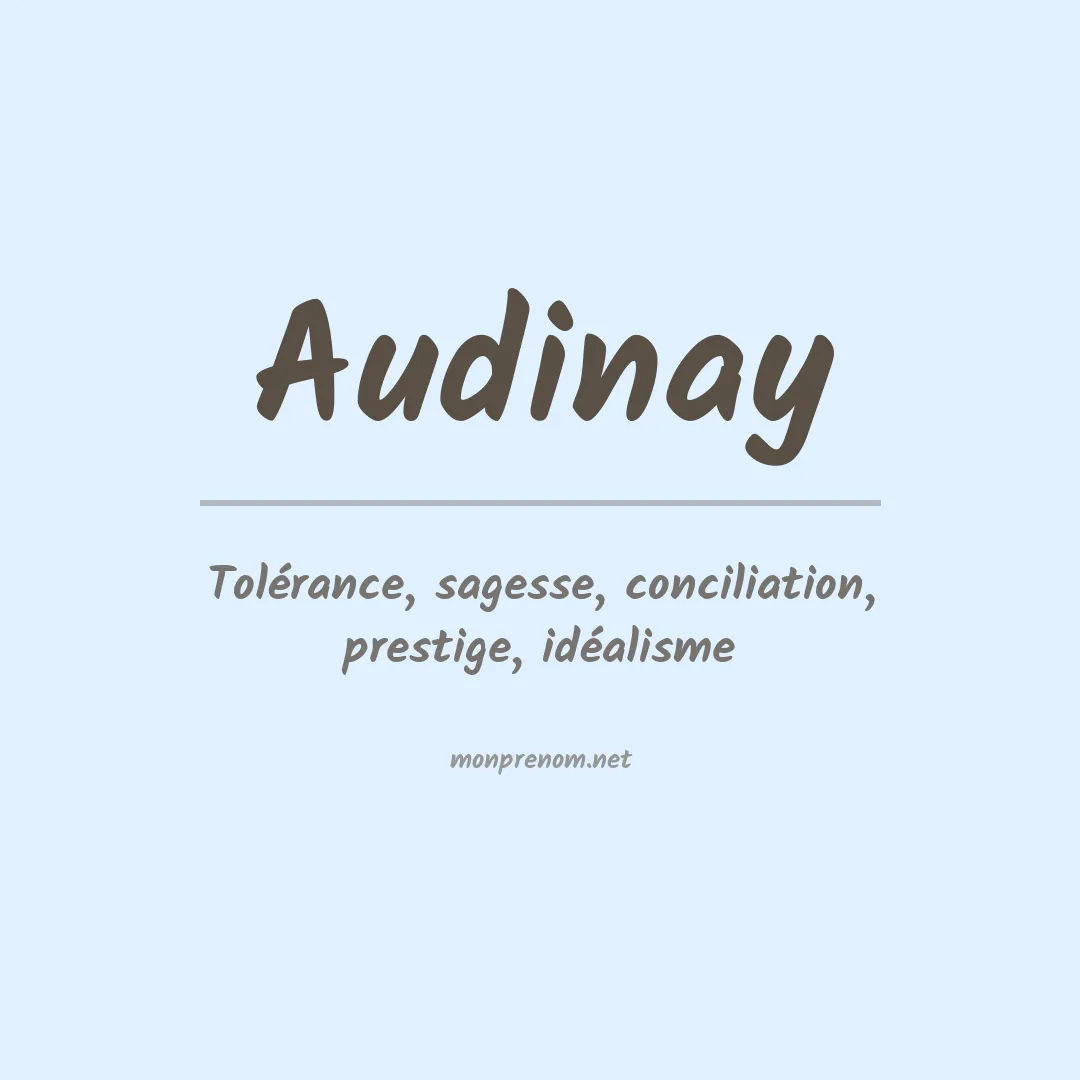 Prénom Audinay