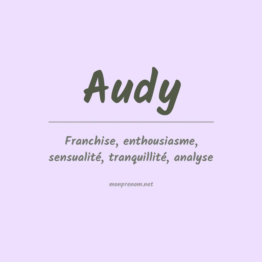 Prénom Audy
