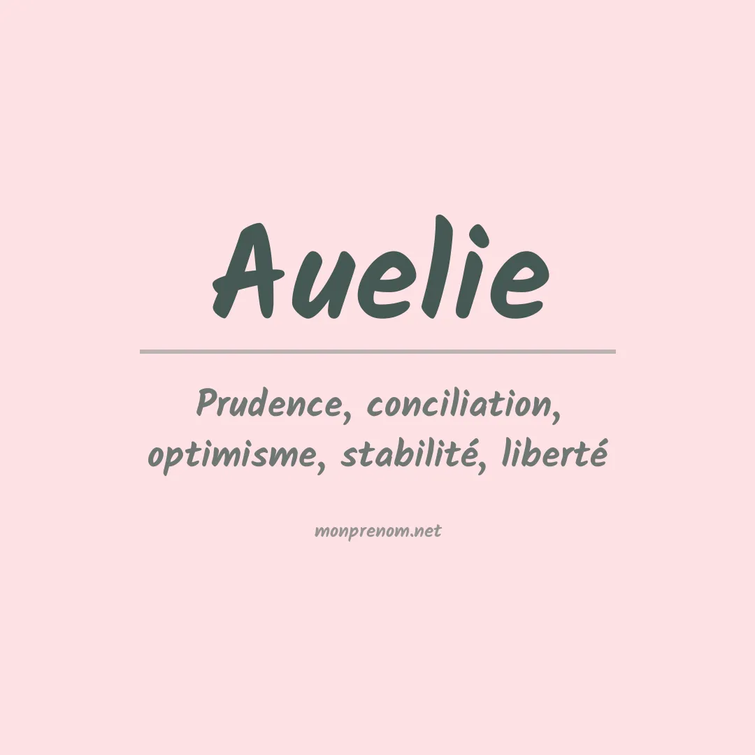 Prénom Auelie