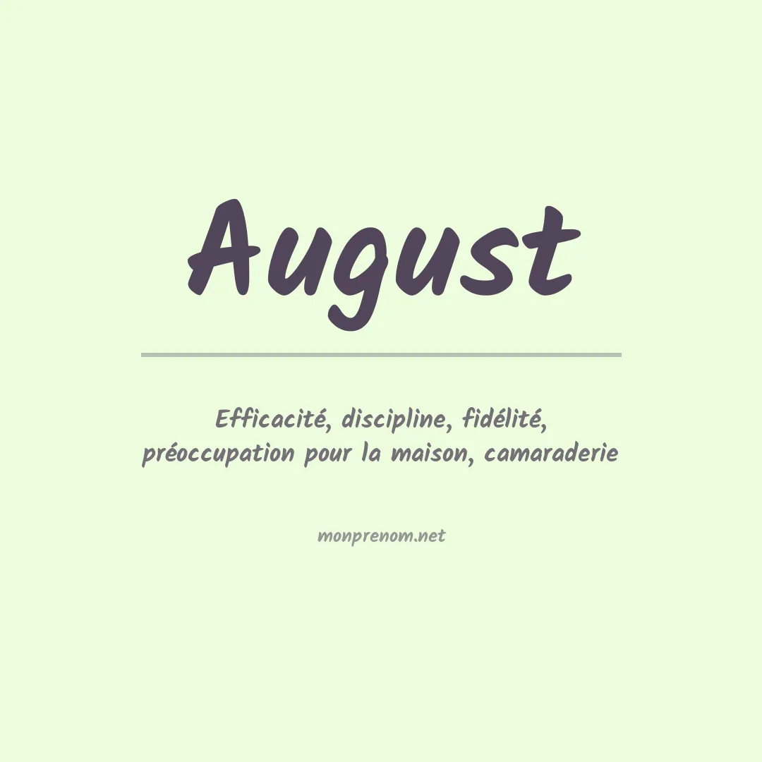 Prénom August