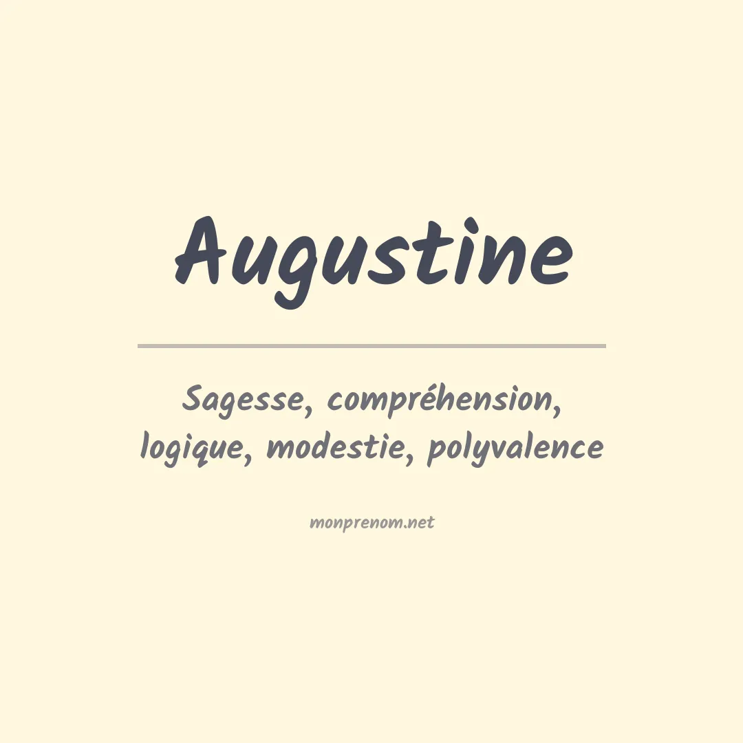 Prénom Augustine