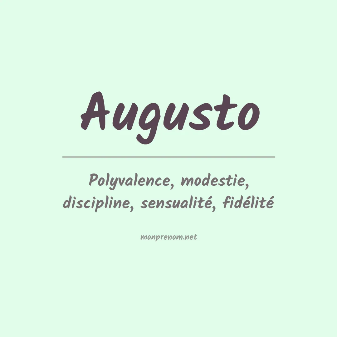 Prénom Augusto
