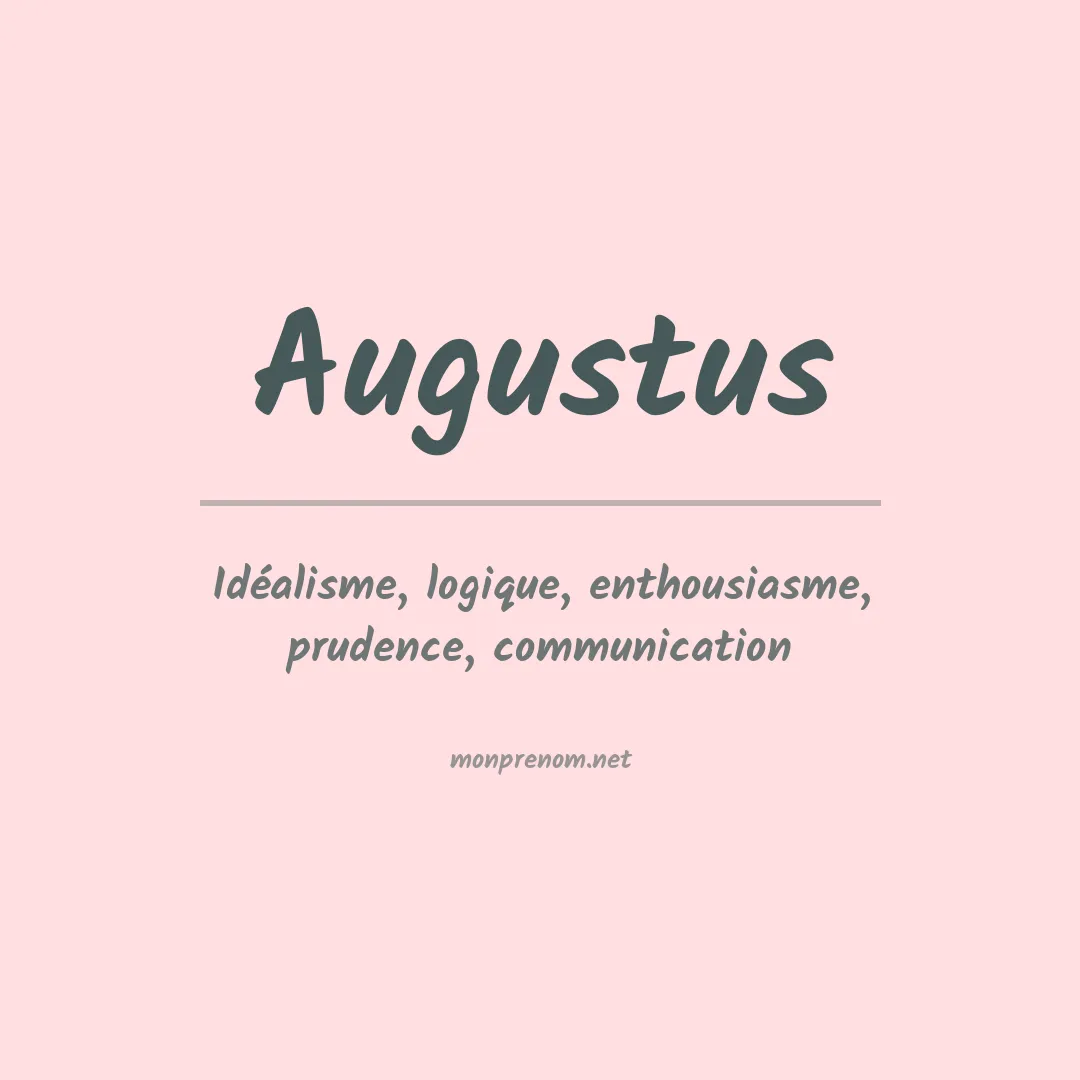 Prénom Augustus