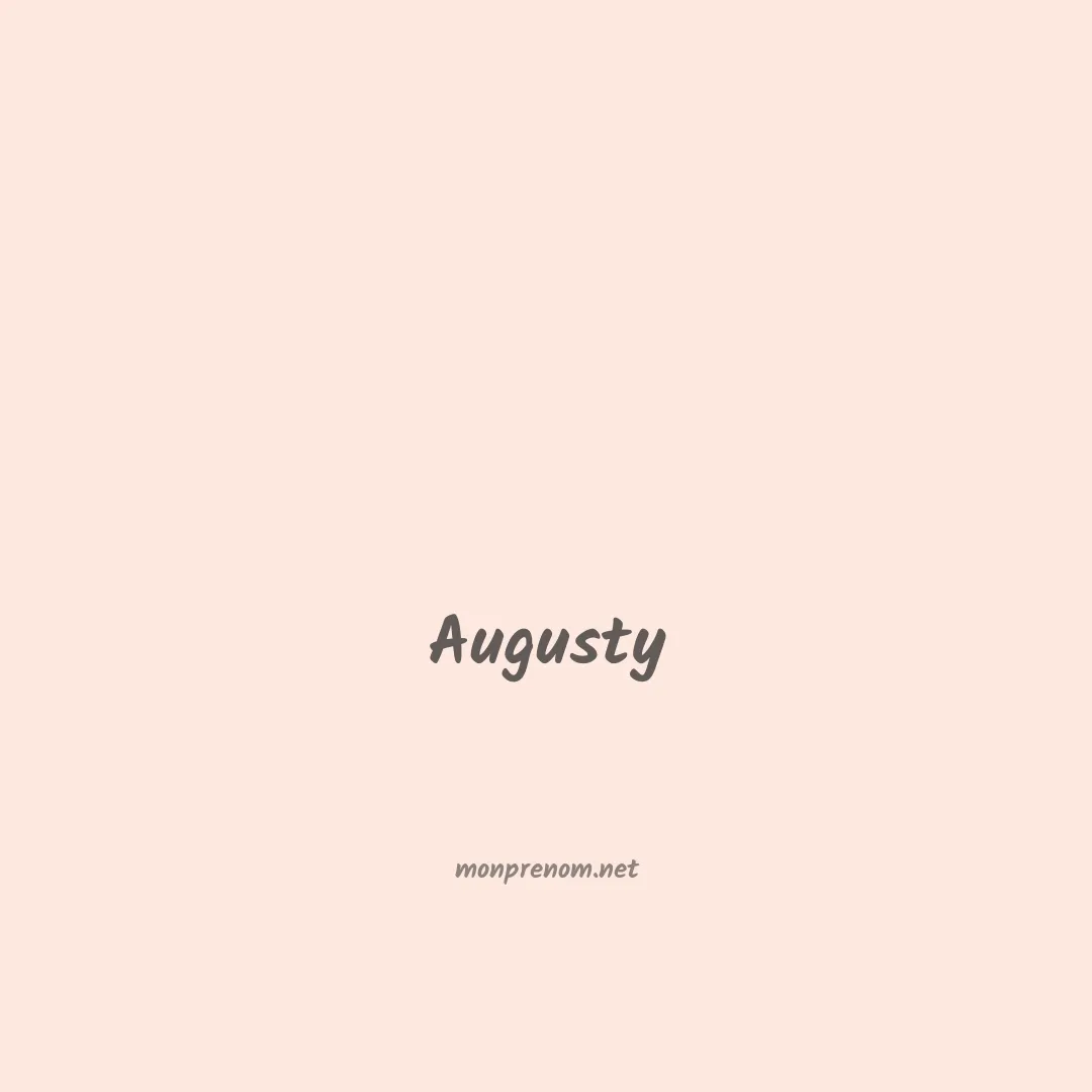 Augusty en chinois