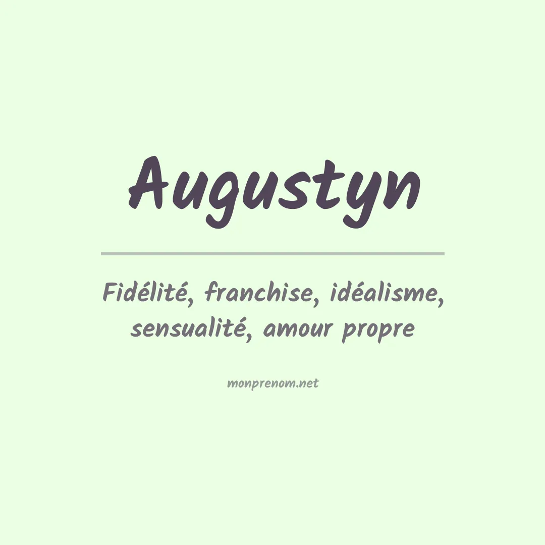 Prénom Augustyn