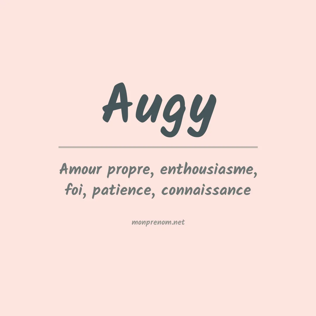 Prénom Augy