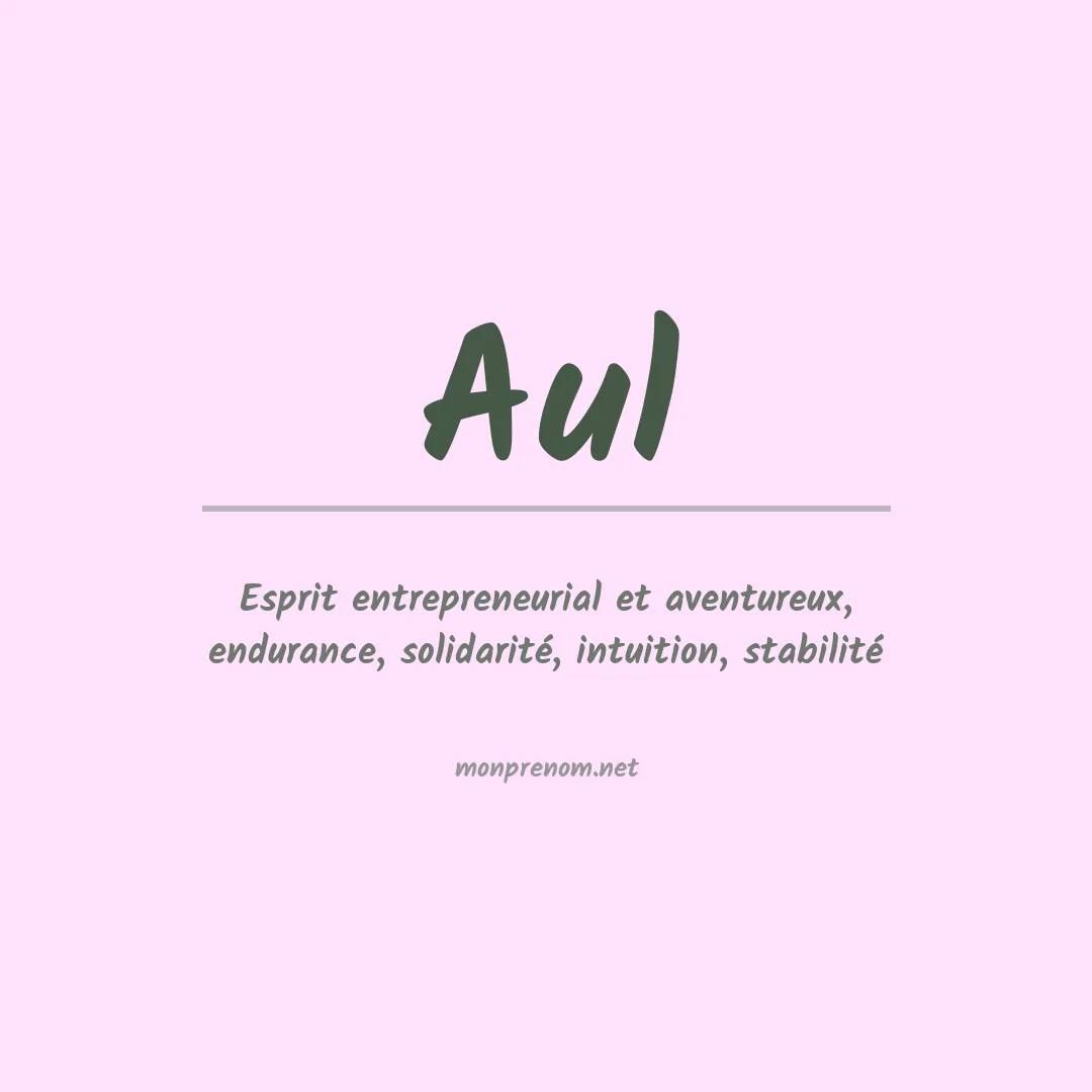 Prénom Aul